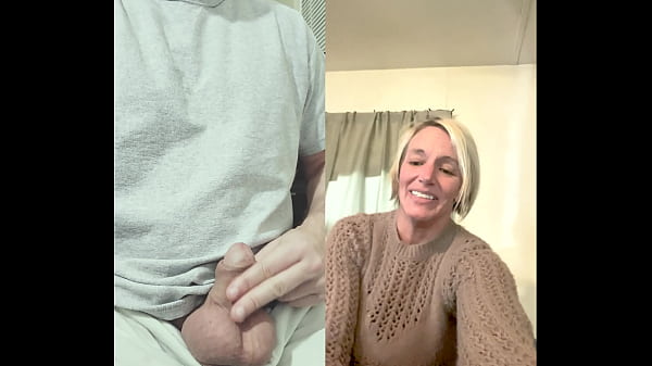42yr old milf sees ballbusting for the first time